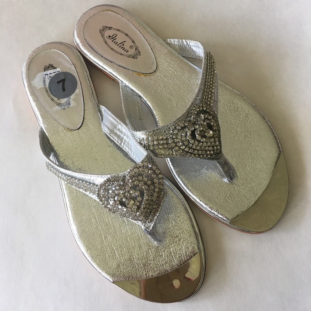 ITALINA SILVER SANDALS